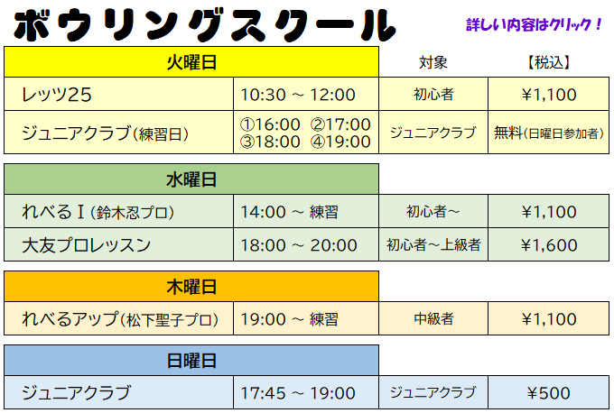 ボウリングスクール